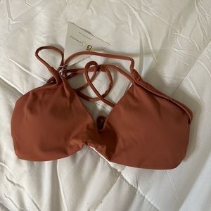 Buffbunny Castaway Bikini Top in Red Sand Small